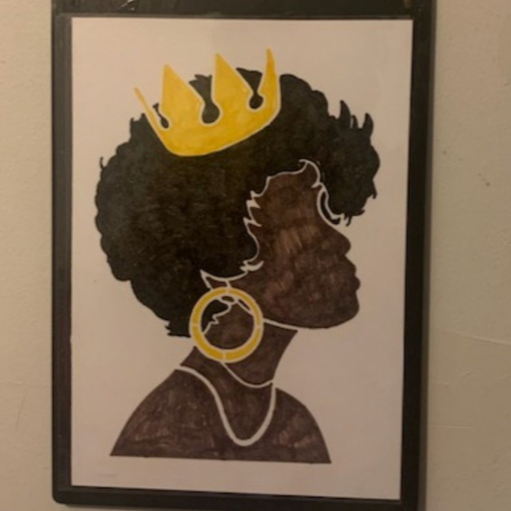 African Art (She Bangs) OIL Painting